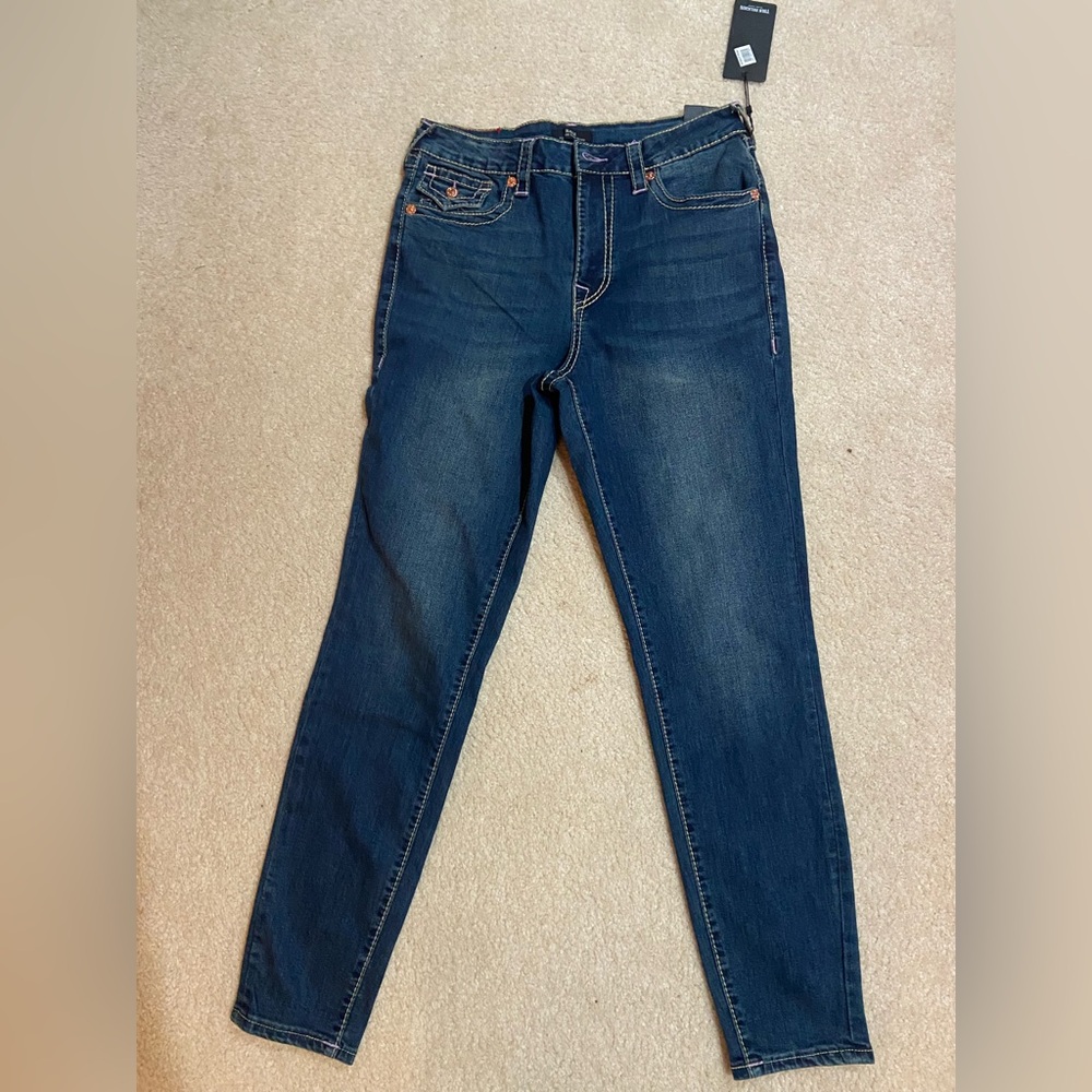 True religion, Halle high-rise super skinny jeans size 30 brand new